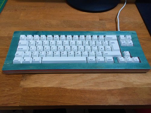 yournewkeyboard: “Custom magic force 68 case made from recycled