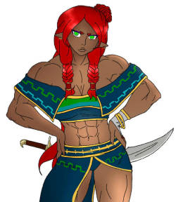 buffmomfox: I made a Gerudo! I had to otherwise @8owties would