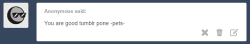 asklibrapony:You can pet me, Anon.  <3
