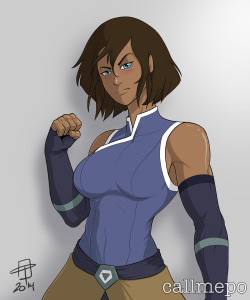 callmepo:  Korra Portrait by CallMePo There has been a sneak