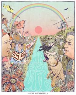 brigettebloom:  Aaron Glassonâ€™s always amazing work - this new one for Standing Rock is beyond!!