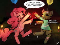 30minchallenge:No party like a Pinkie Pie zombie party! Seems