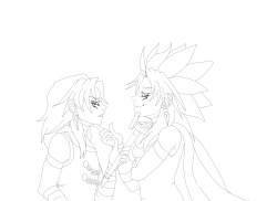 geekysartingagain:  Well I decided to finish the lineart.. yay! I