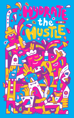 vitaminwater:   #cybermonday: the virtual hustle #hydratethehustle