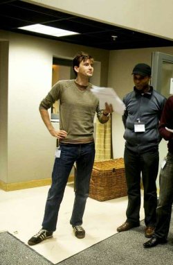 tennydr10confidential:  David Tennant recording the audio dramatization