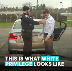 the-movemnt: White privilege is when a cop pulls you over for