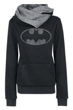 sneakysnorkel:  Fashion Hoodies. Batman Print Hooded Sweatshirt