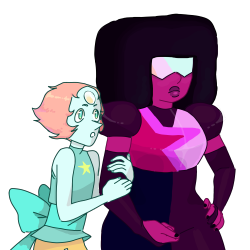 deer-dearest:  pearl clinging onto garnets arm all the time is