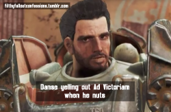 filthyfalloutconfessions:    Danse yelling out Ad Victoriam when