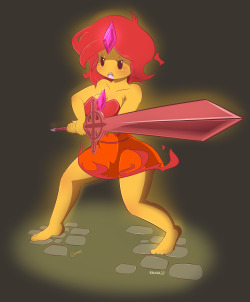 Flame Princess! …which I meant to draw such a long time