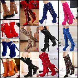 ideservenewshoesblog:  All-matched European Chunky Heel Boots