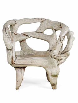 desimonewayland:  A pair of very large English grotto chairs,