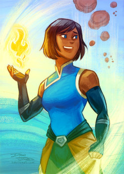 danidraws:  I was in the mood to draw Korra this morning. Let’s