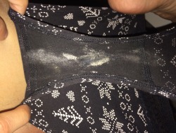 missysdirtypanties:  missysdirtypanties:  I’ve been so wet all day and I finally just came in my panties. Mmm 