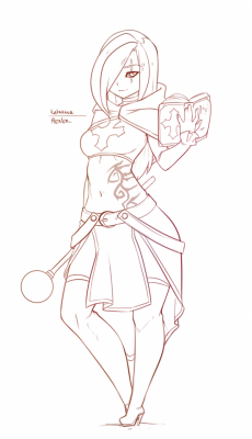 rush-draws:  Katarina as a healer and Riven as a mechanic. 
