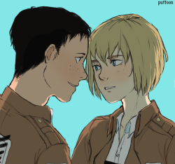 puffoon:  a little armin/marco for deadfreckledboys, whose URL