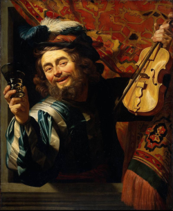   Gerard van Honthorst (1592-1656)“The Merry Fiddler” (1623)Oil