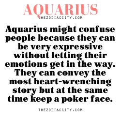 zodiaccity:  Zodiac Aquarius facts: Aquarius might confuse people