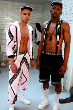 black-boys:  Jerome Brown &amp; Troy Copeland by Mafalda Silva | Backstage at Nasir Mazhar  