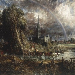 oldoils: Salisbury Cathedral from the Meadow (Detail) 1831 -