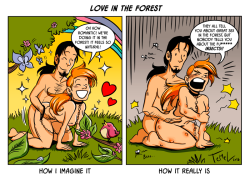kinkycomics:  It’s almost spring! Happy playing outside! ;)