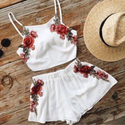acheice: Sweet Rose 2 pieces set, 36% Off Now ! Do you like tank
