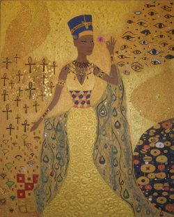 fyblackwomenart:  The Golden Queen. by queen-of-the-faeries 