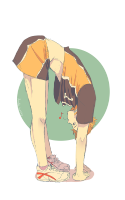 doodle-booty:  i can see hinata being super flexible bc hes so