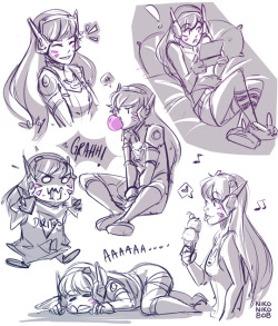 nikoniko808:  d.va doodles~ ~check out my patreon~   <3