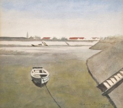 amare-habeo:  Leon Spilliaert - Boat in the port of Ostende (Bateau
