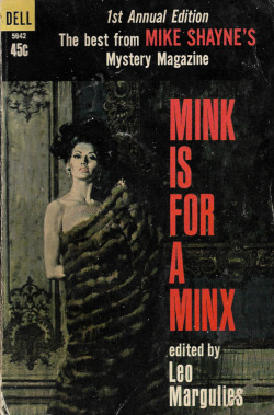 Mink Is For A Minx, edited by Leo Marguiles (Dell, 1964). Cover