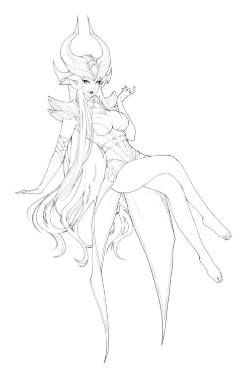 feversea:  Syndra commission Full size: http://imgur.com/a/H0NqN  slowlybutsurelygettingthroughthesecommissions >:( 