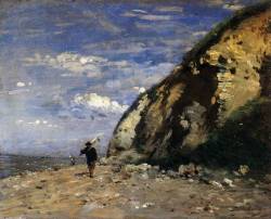 artmastered:  Adolphe-Félix Cals, Fisherman, 1874, oil on canvas,