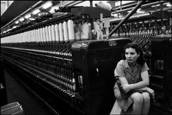 Patrick Zachmann France, Rouen. Cotton spinning factory. 1978