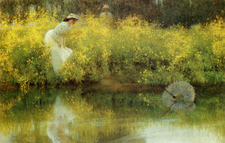 femme-de-lettres:Large (Wikimedia)Arthur Hacker painted In Jeopardy