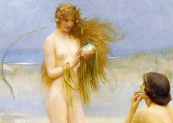 paintingispoetry:  Arthur Hacker, The Sea-Maiden detail, 1897