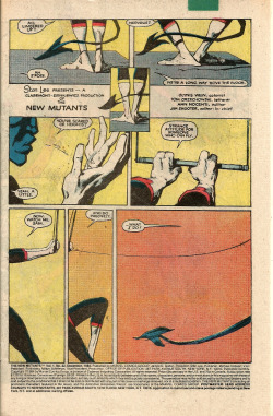 Page from The New Mutants No. 22, by Bill Sienkiewicz and Chris