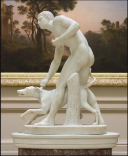 stonemen:  John Gibson. Hunter and dog. 1838. Art Gallery of