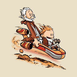pixalry:  Calvin & Hobbes Star Wars - Created by David Kopet