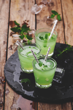 themanliness:    Green Cocktail by Oxana Denezhkina   | Facebook