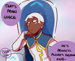 chibigaia-art:  i am a sucker for altean lance and galra keith 