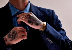 thosefreshguys:  I want his tattoo an watch on his left hand.