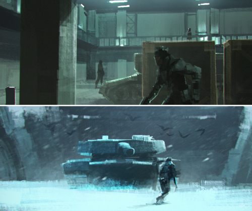 knightofleo:  Lap Pun Cheung | Metal Gear Solidpart 1, part 2 (enlarge for titles) 