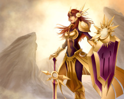 weagueofwegends:  Leona, the Radiant Dawn by 23rdAngel