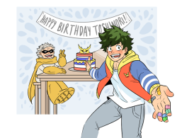 rin-go-san:    In the lead up Toshinori Yagi’s B-Day, Izuku