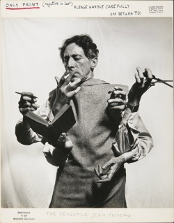 24hoursinthelifeofawoman:  Jean Cocteau, lâ€™artiste multidisciplinaire, 1949.  