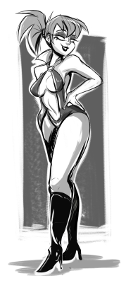 dacommissioner2k15:  … You guys are trying to kill me with all these Kylie Griffin/  Vampirella pinups!!    