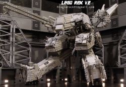 theomeganerd:  Metal Gear Solid ~ Lego Metal Gear Rex by Rags