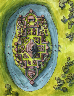 dungeoncartographer:  The earthen city of Kalsk. This small