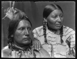 historylover1230:Samuel American Horse and His Wife, Sioux Indians,